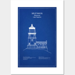 Split Rock Lighthouse - Minnesota - AD Posters and Art